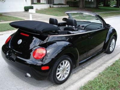 Volkswagen Beetle Black Convertible