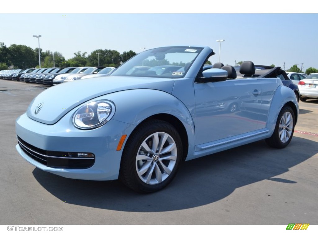 Volkswagen Beetle Blue Convertible