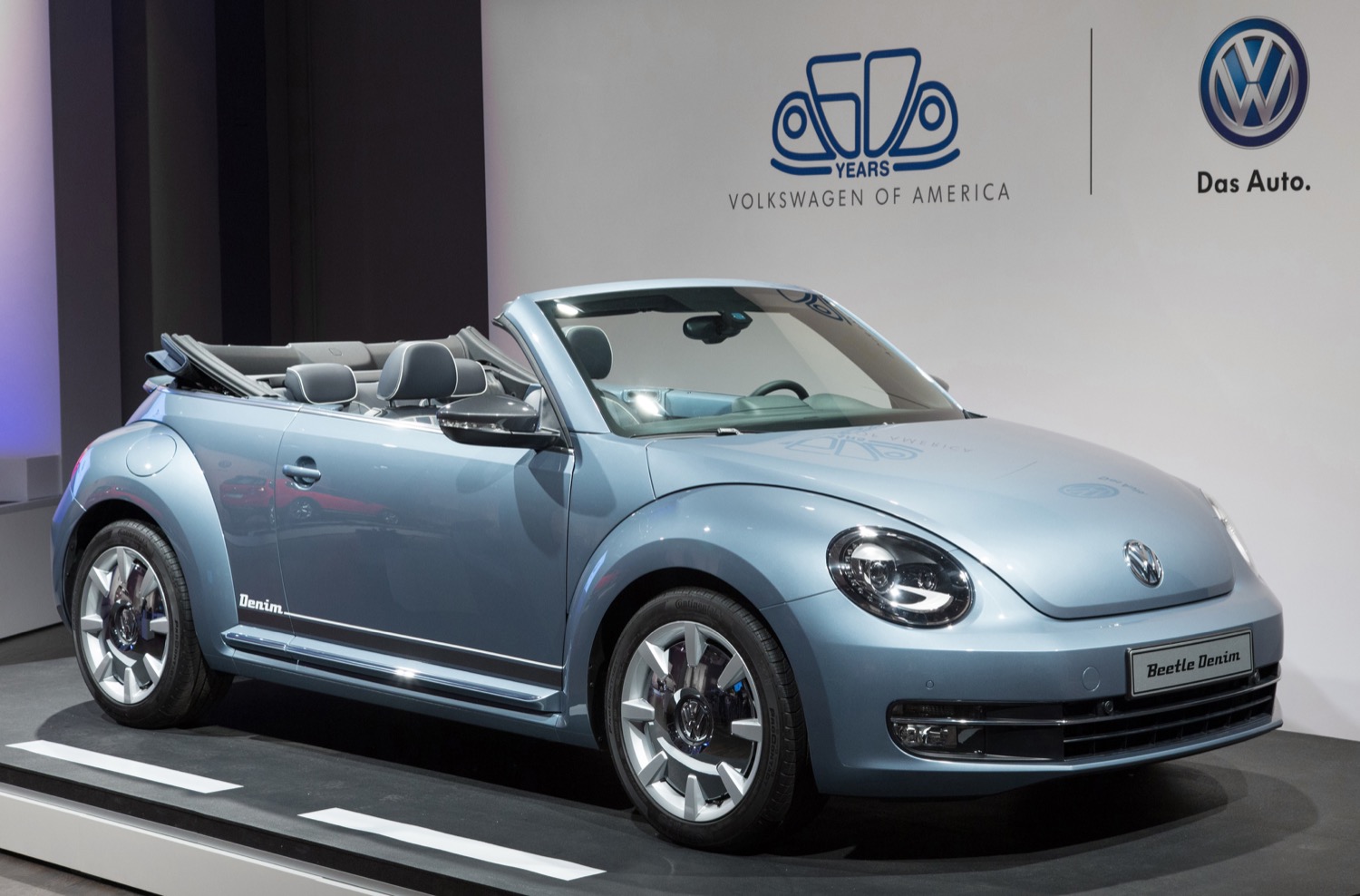 Volkswagen Beetle Blue Convertible