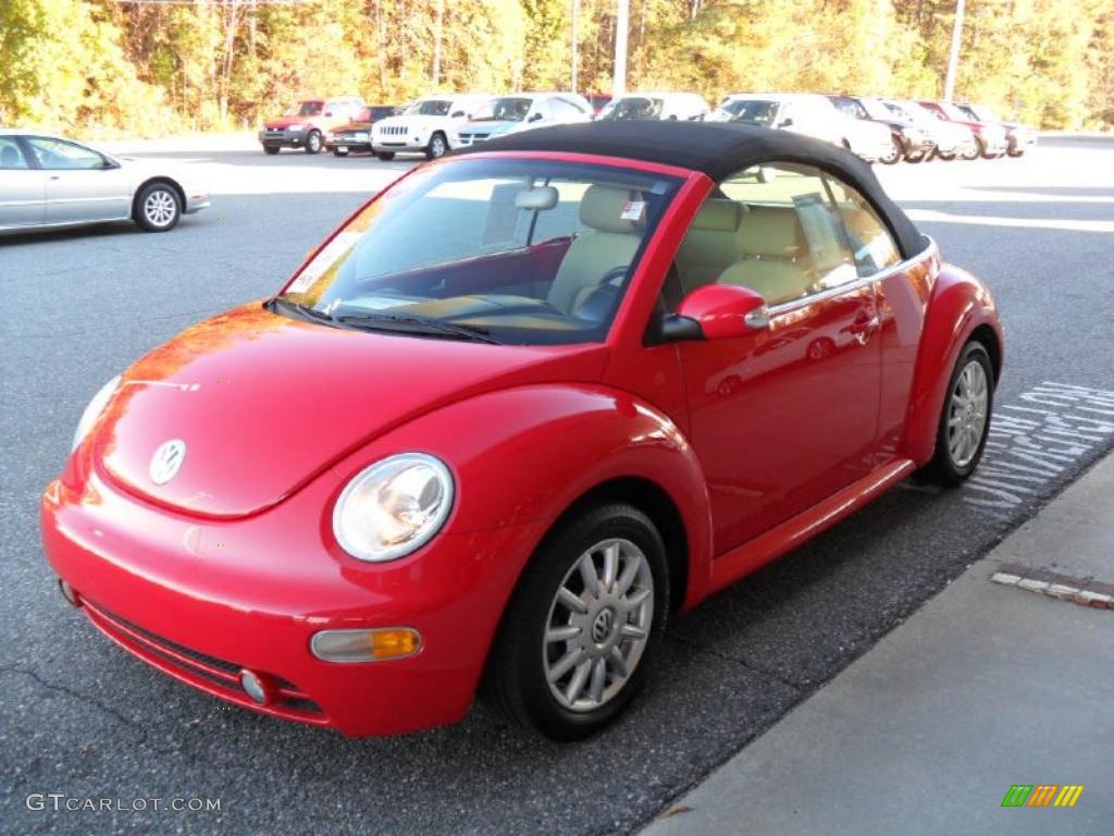 Volkswagen Beetle Red Convertible
