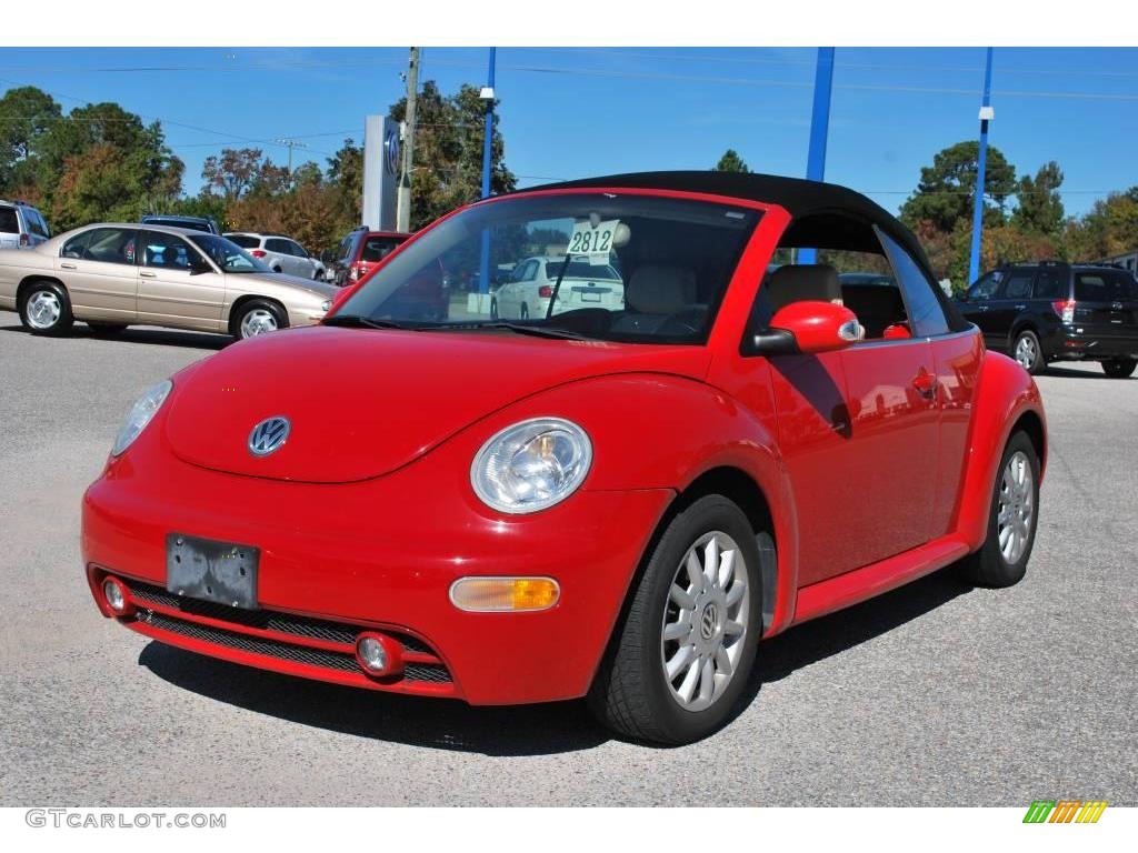 Volkswagen Beetle Red Convertible
