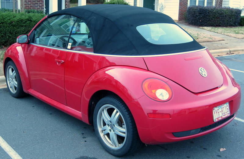 Volkswagen Beetle Red Convertible