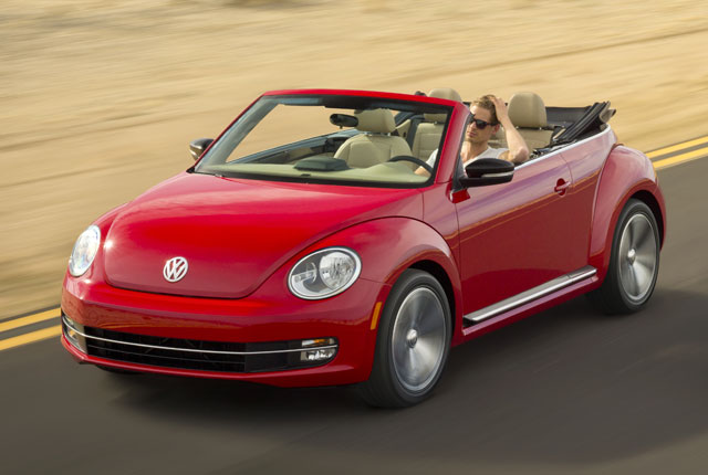 Volkswagen Beetle Red Convertible