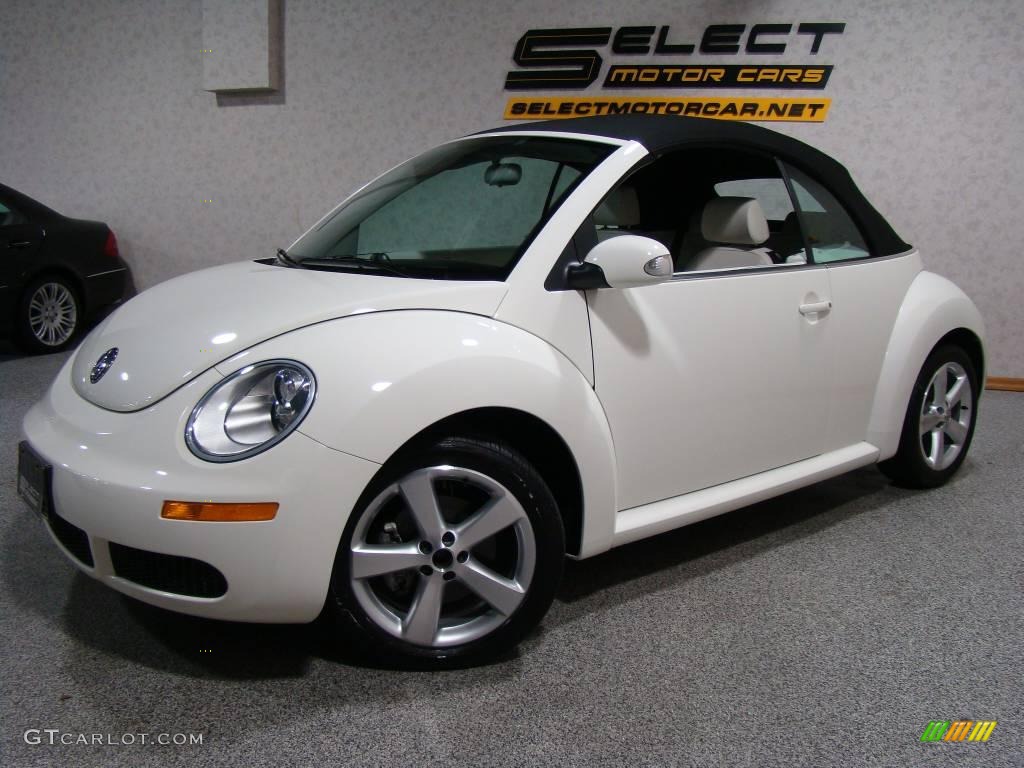 Volkswagen Beetle White Convertible