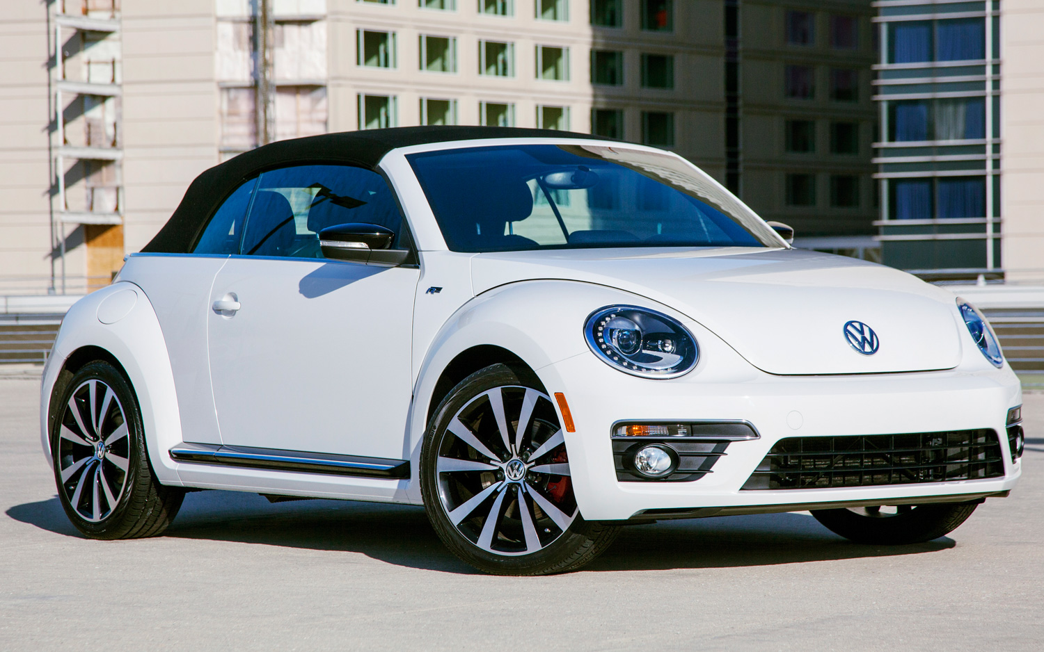 Volkswagen Beetle White Convertible