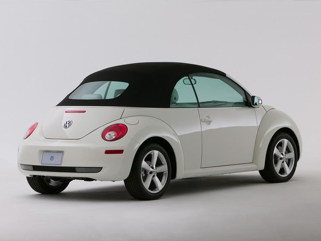 Volkswagen Beetle White Convertible