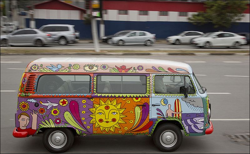 Volkswagen Van Hippie