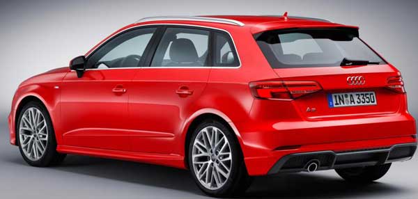 2017 Audi A3 red